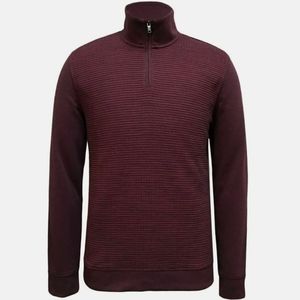 Alfani 1/4 zip port red sweater